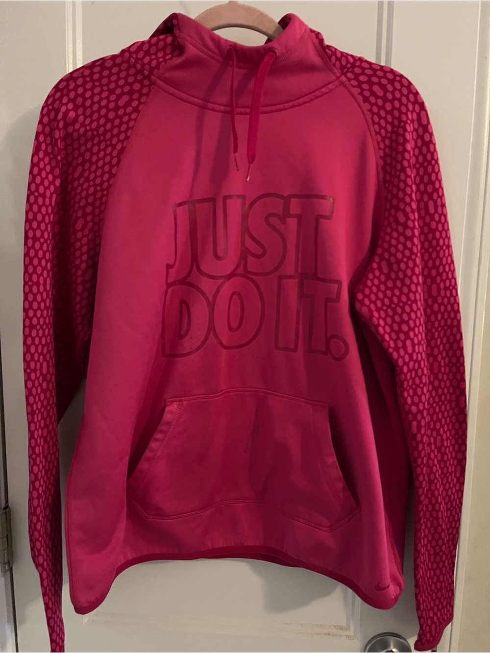 Nike Women’s Hot Pink 'Just Do It' Cowl Pullover